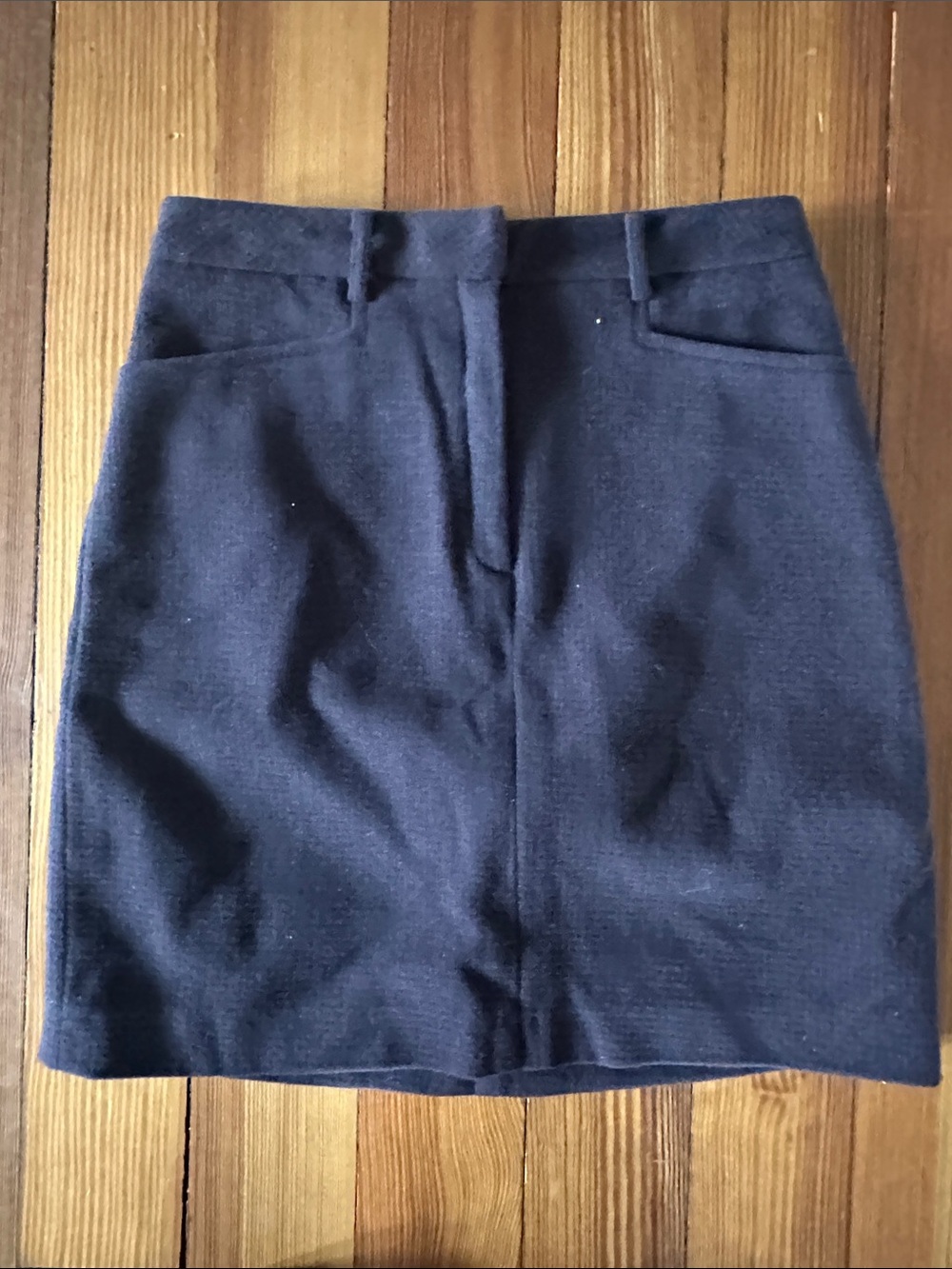 J. Crew Dark Brown Wool Blend Skirt